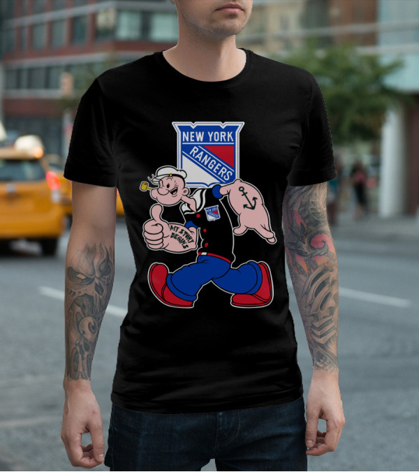 New York Rangers Popeye My Story Begins T-Shirt