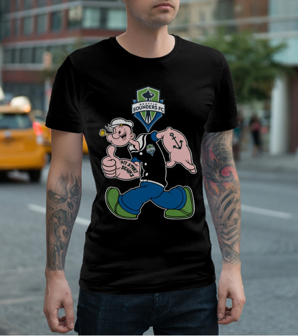 Seattle Sounders Fc My Story Begins Popeye T-Shirt