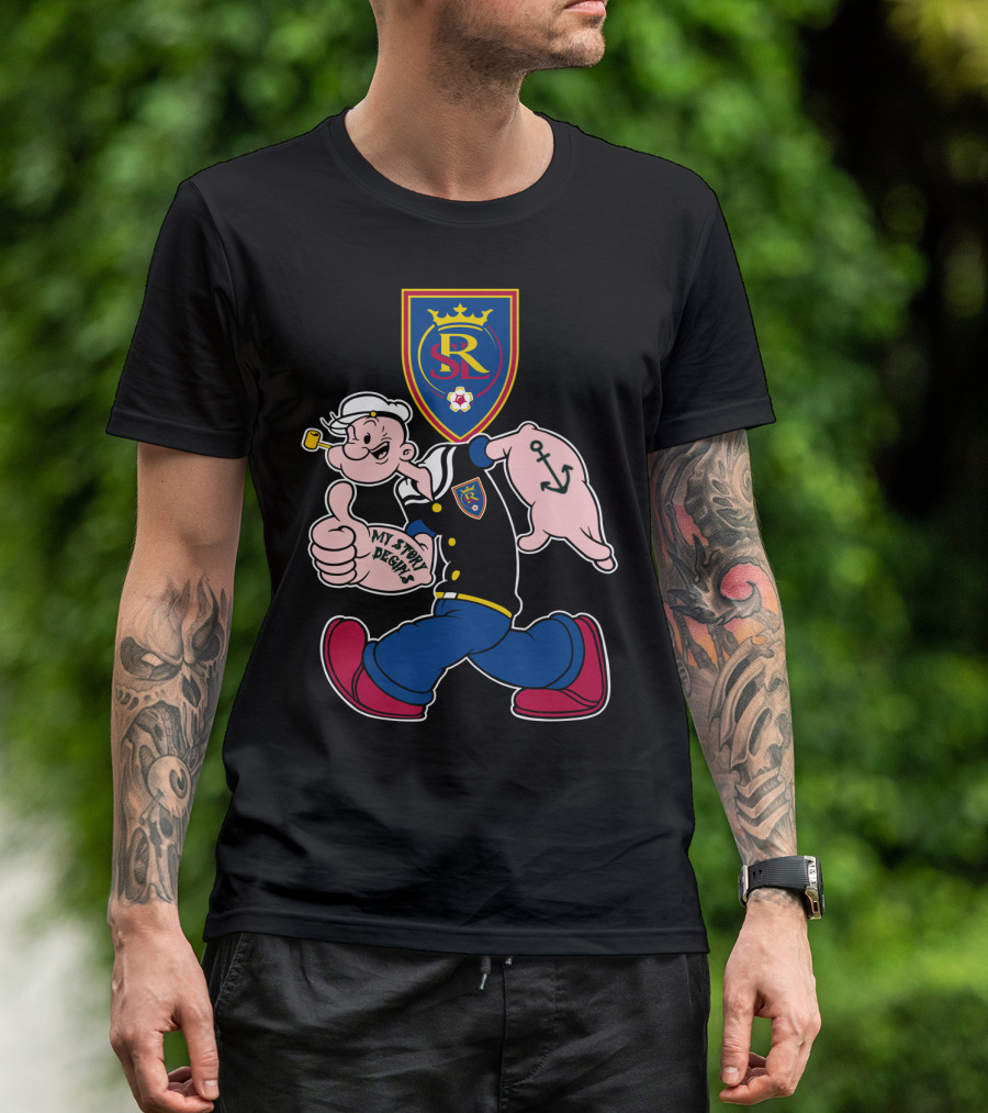 Real Salt Lake Sr Logo My Story Begins T-Shirt