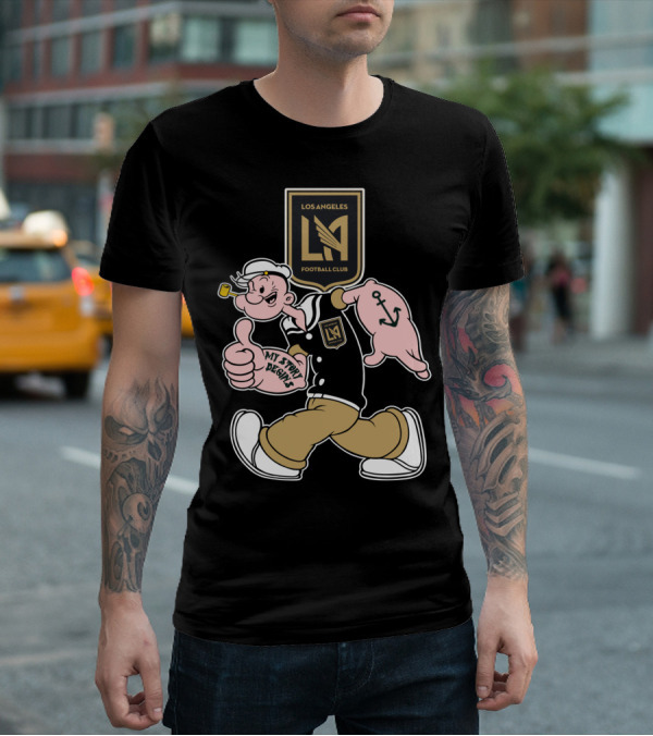 Los Angeles Football Club Popeye My Story Designs T-Shirt