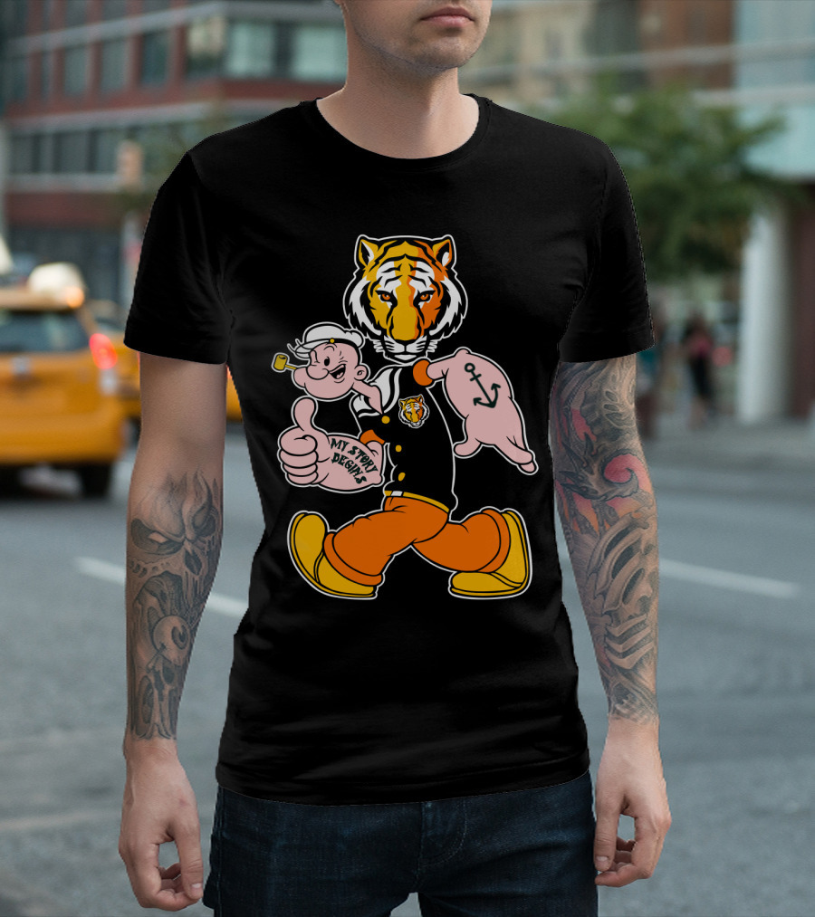 Depauw Tigers My Story Begins Tiger And Sailor T-Shirt