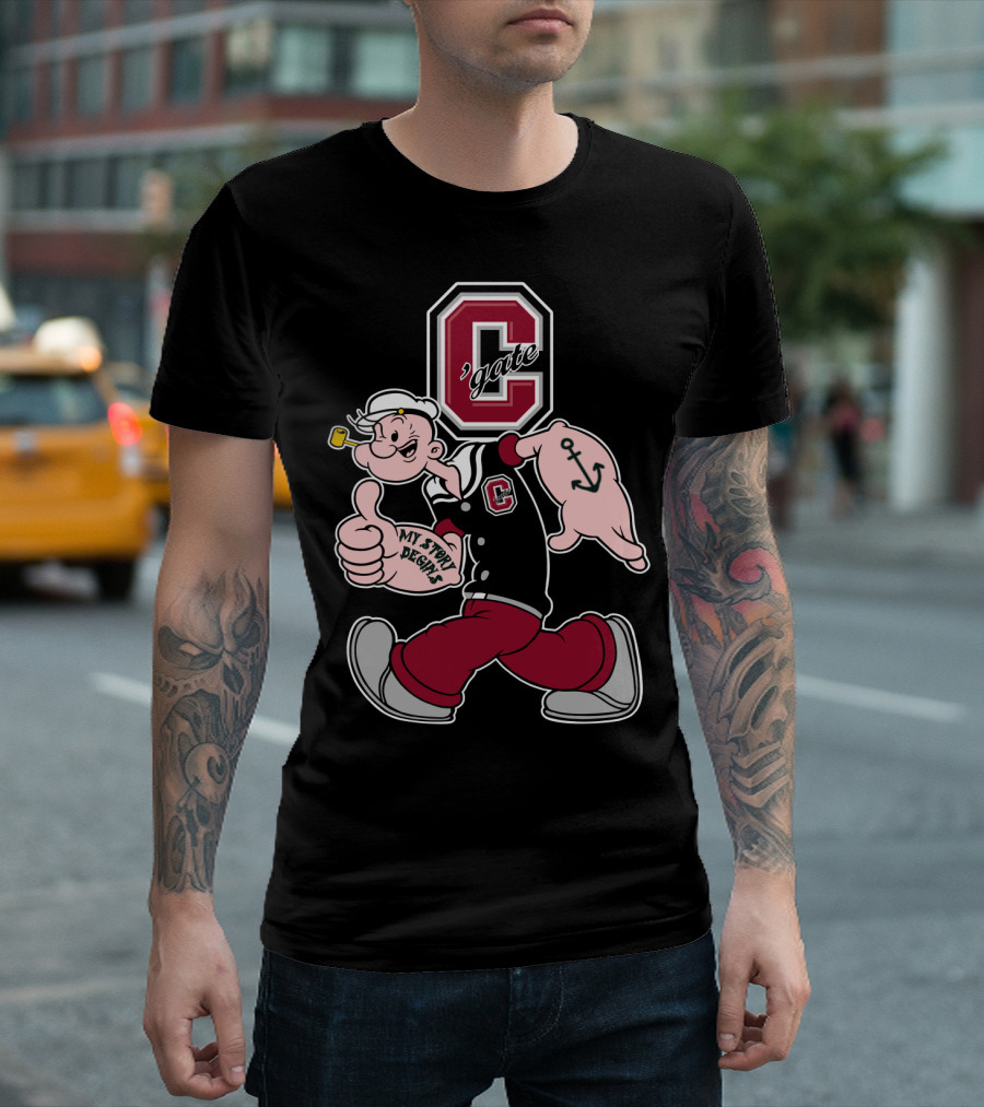Colgate Raiders Popeye C'gate My Story Begins T-Shirt