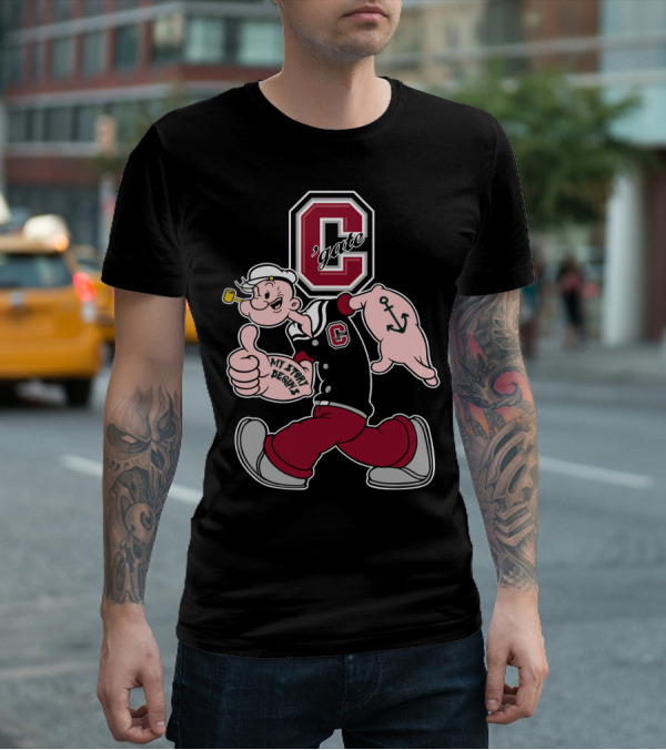 Colgate Raiders Popeye C'gate My Story Begins T-Shirt