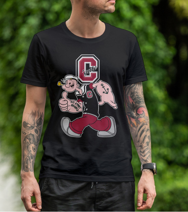 Colgate Raiders Popeye C'gate My Story Begins T-Shirt