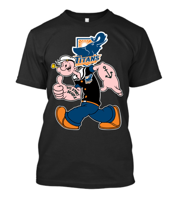 Cal State Fullerton Titans Popeye My Story Begins Anchor T-Shirt