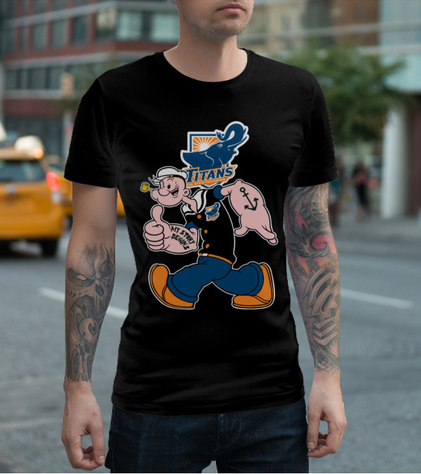 Cal State Fullerton Titans Popeye My Story Begins Anchor T-Shirt