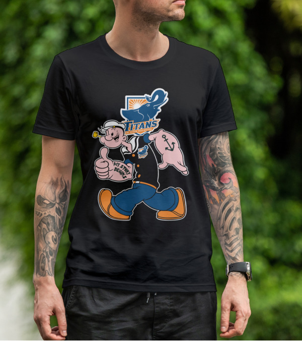 Cal State Fullerton Titans Popeye My Story Begins Anchor T-Shirt