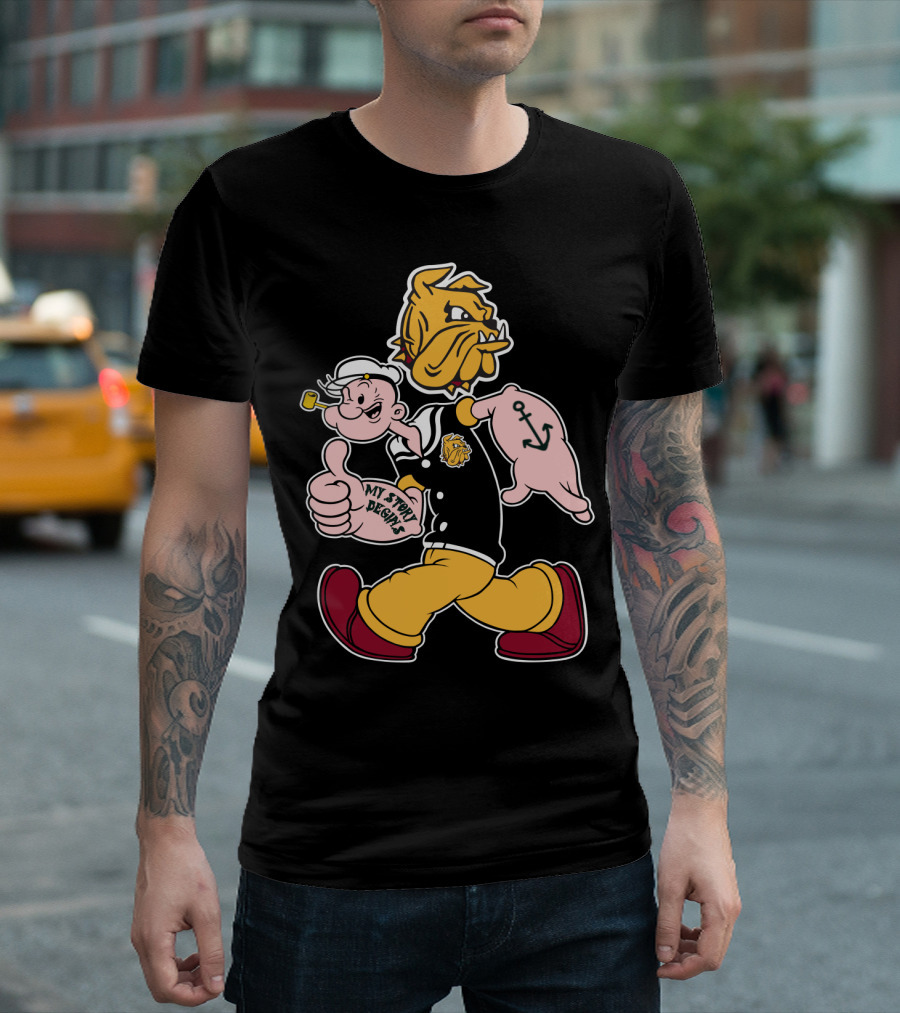 Duluth Bulldogs Popeye My Story Designs T-Shirt