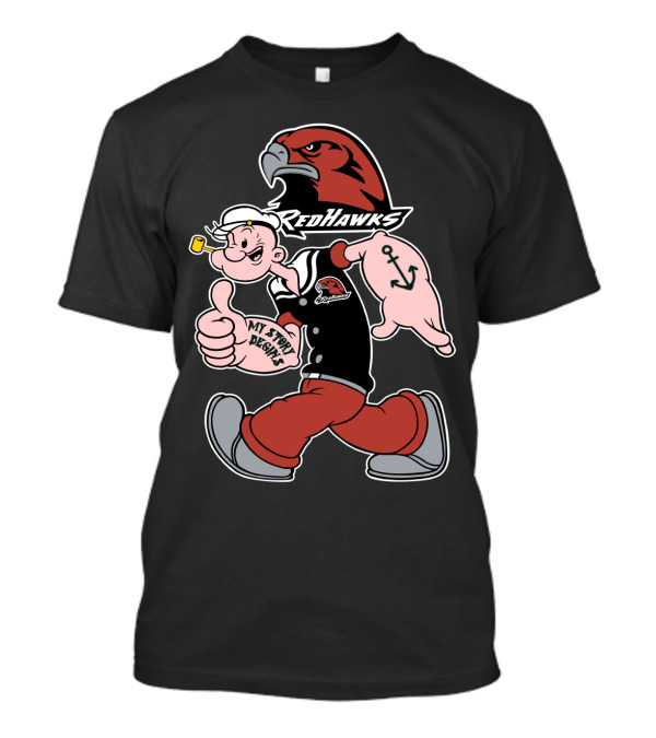 Redhawks Popeye Thumbs Up Sailor Tattoo T-Shirt