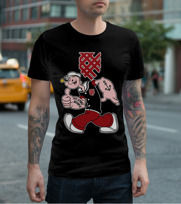 Macalester My Story Begins Sailor Anchor Tattoo T-Shirt