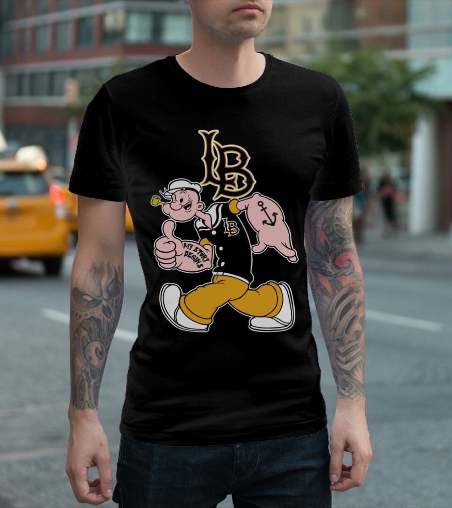 Lb My Story Begins Popeye Anchor T-Shirt