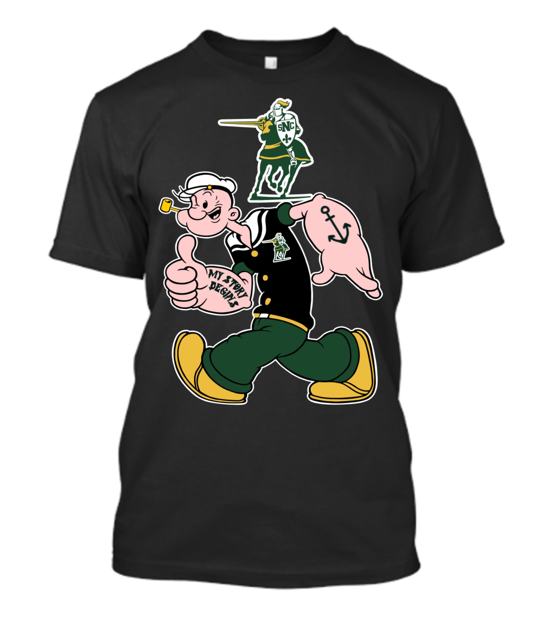 St Norbert Green Knights My Story Begins Snc T-Shirt