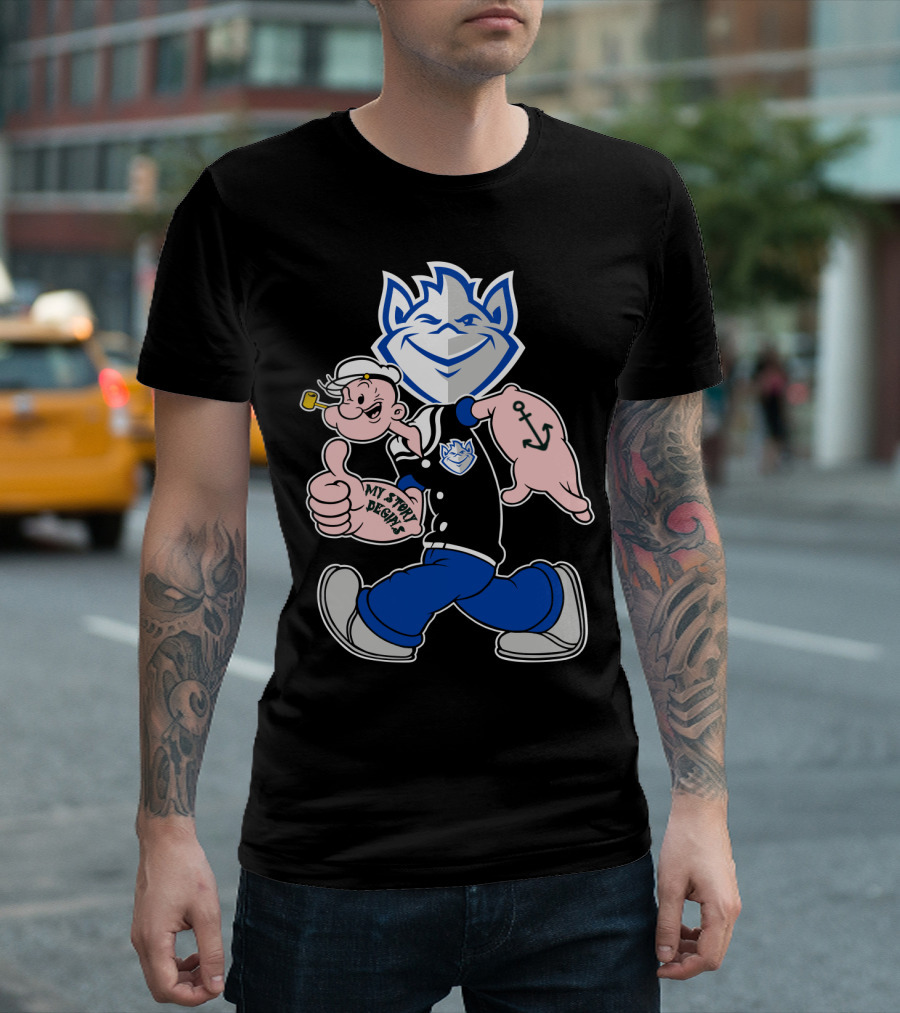 Saint Louis Billikens Popeye My Story Begins T-Shirt