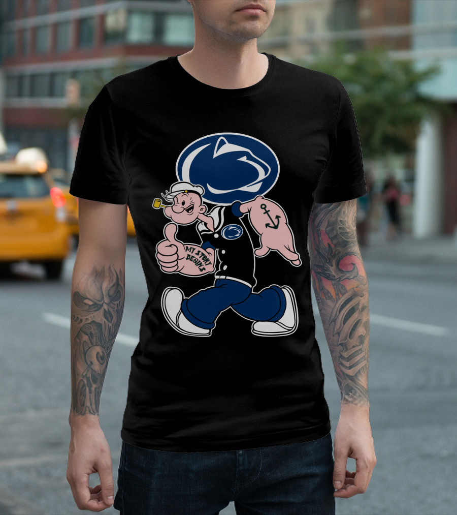 Penn State Nittany Lions Popeye My Story Begins T-Shirt