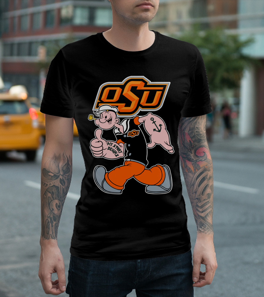 Osu Cowboy Popeye My Story Begins T-Shirt