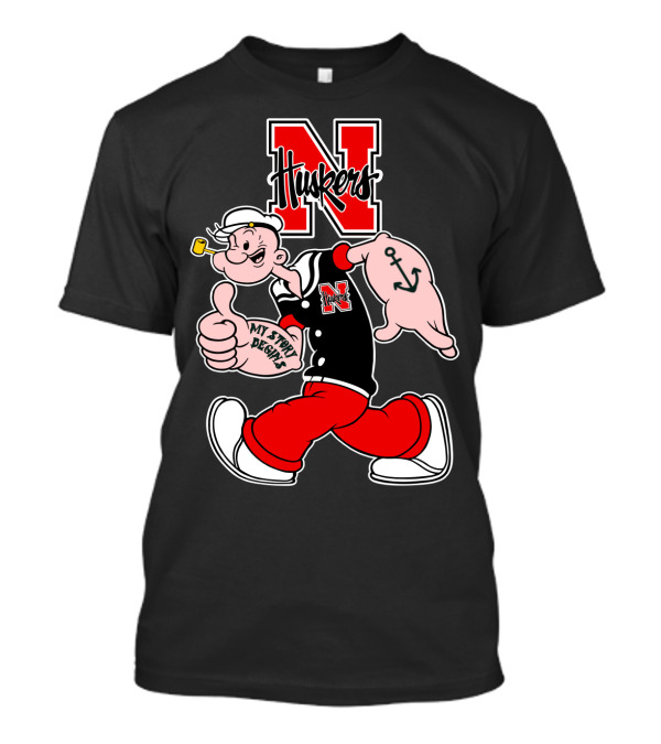 Nebraska Cornhuskers Popeye My Story Designs T-Shirt