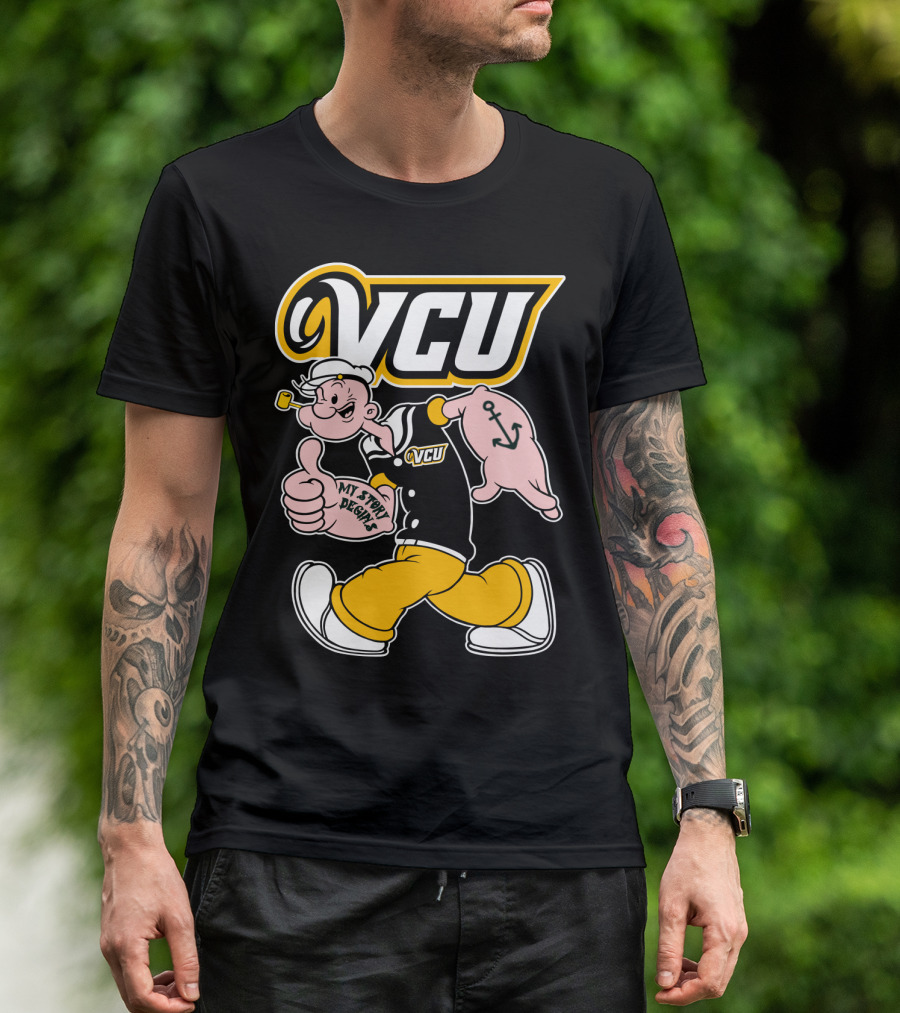 Vcu Rams Popeye My Story Designs T-Shirt