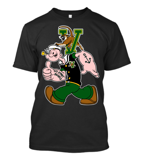 Vermont Catamounts Popeye My Story Begins T-Shirt