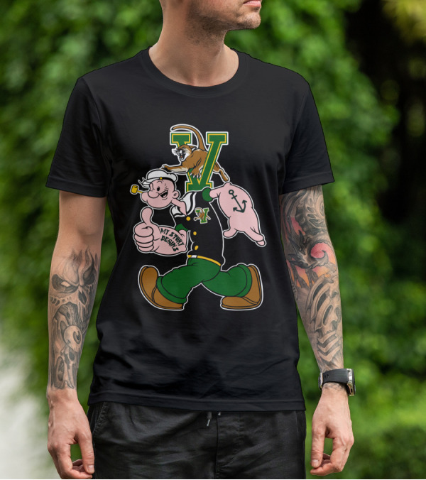 Vermont Catamounts Popeye My Story Begins T-Shirt