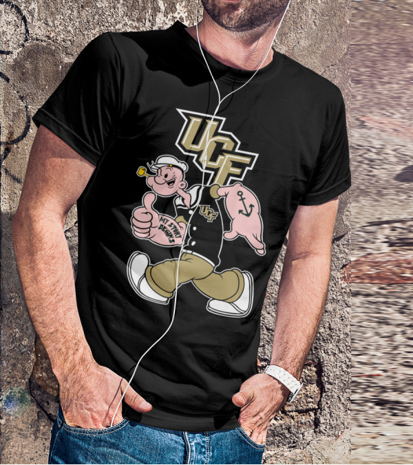 Ucf Knights My Story Designs Sailor With Thumbs Up And Anchor Tattoo T-Shirt