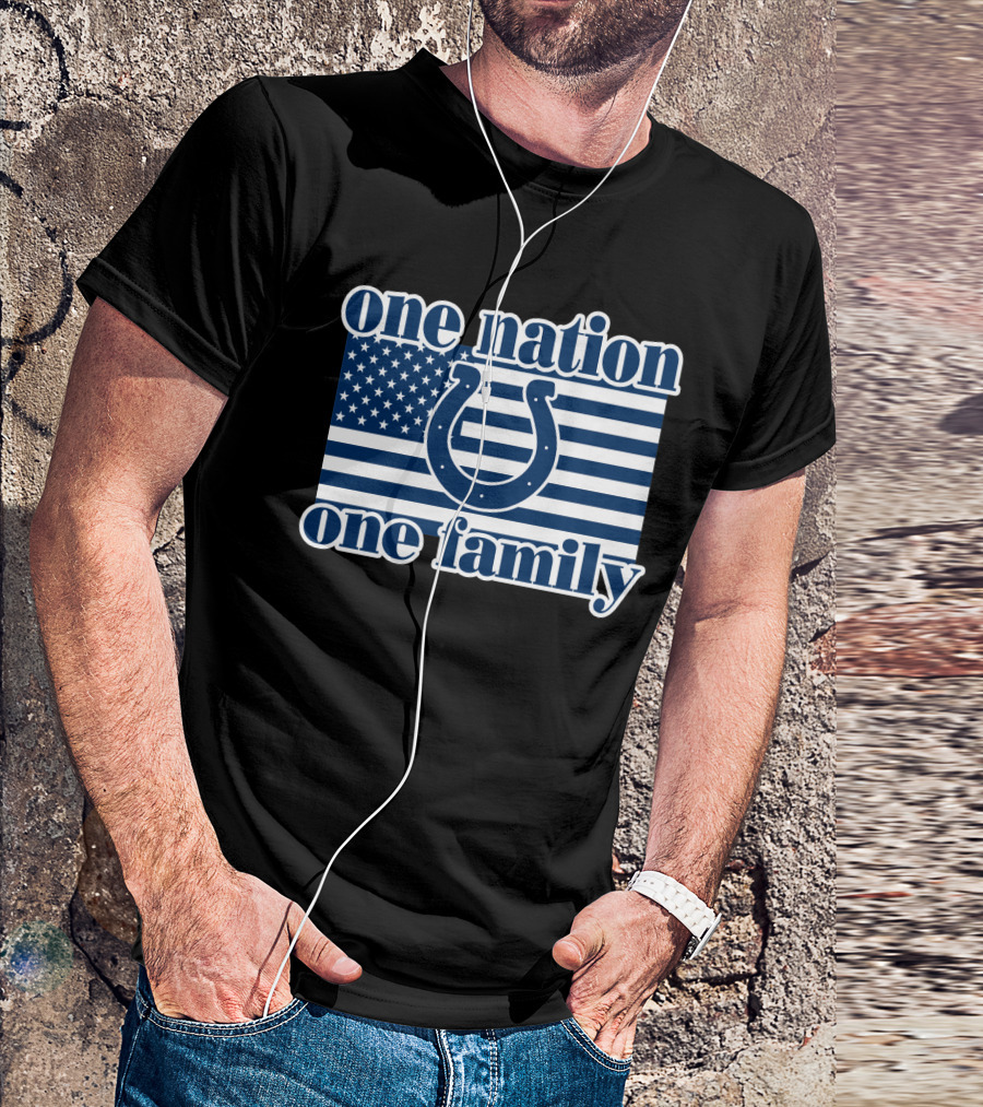 One Nation One Family Indianapolis Colts T-Shirt