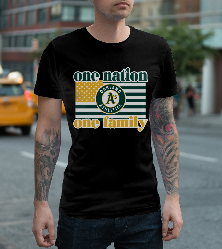 One Nation One Family Oakland Athletics T-Shirt