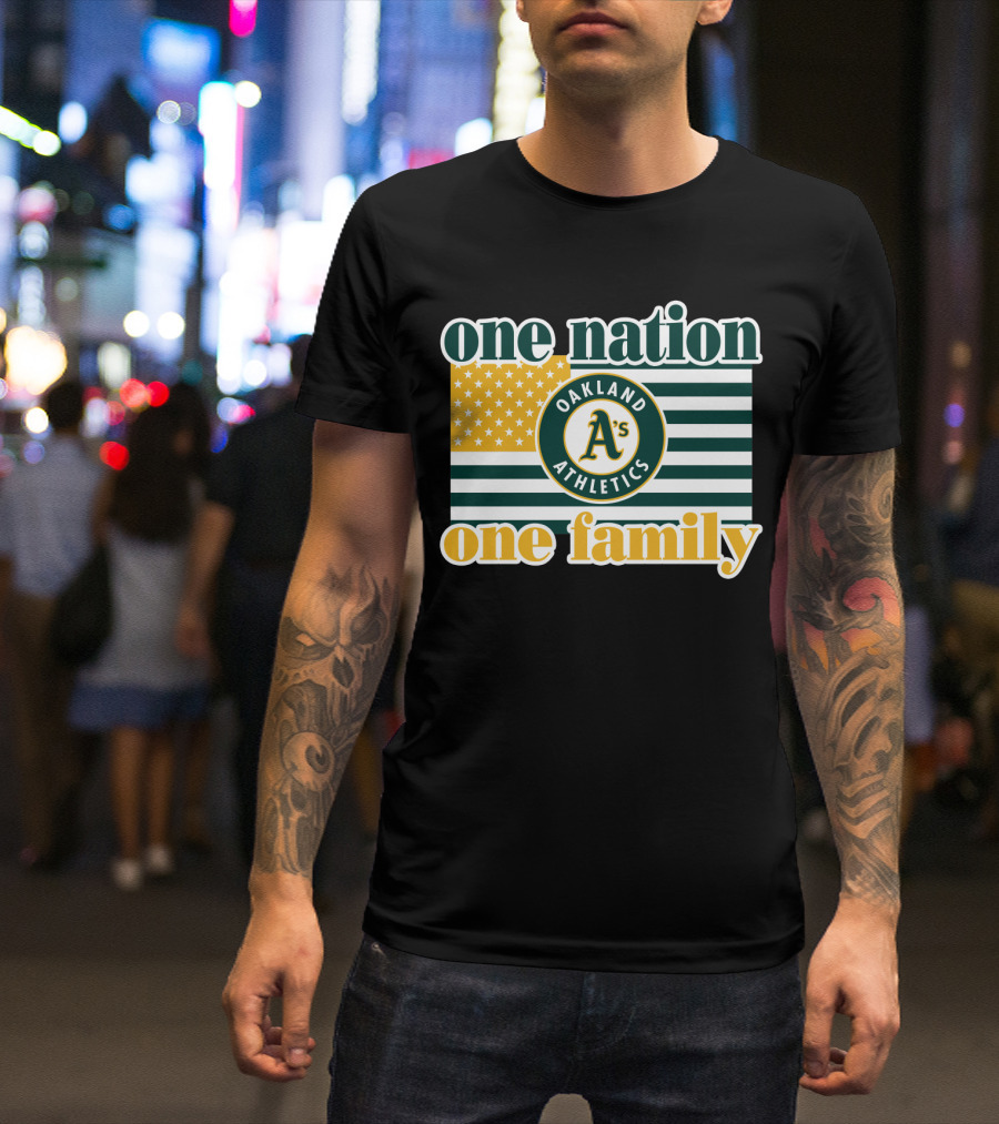 One Nation One Family Oakland Athletics T-Shirt