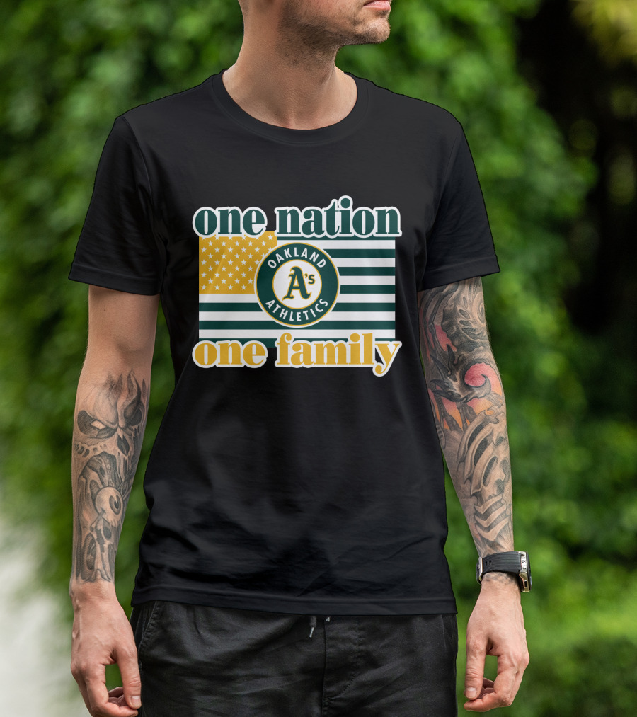 One Nation One Family Oakland Athletics T-Shirt
