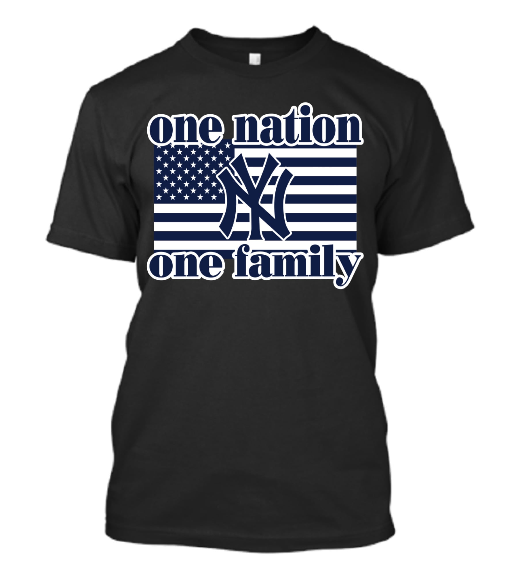 One Nation One Family New York Yankees Flag T-Shirt