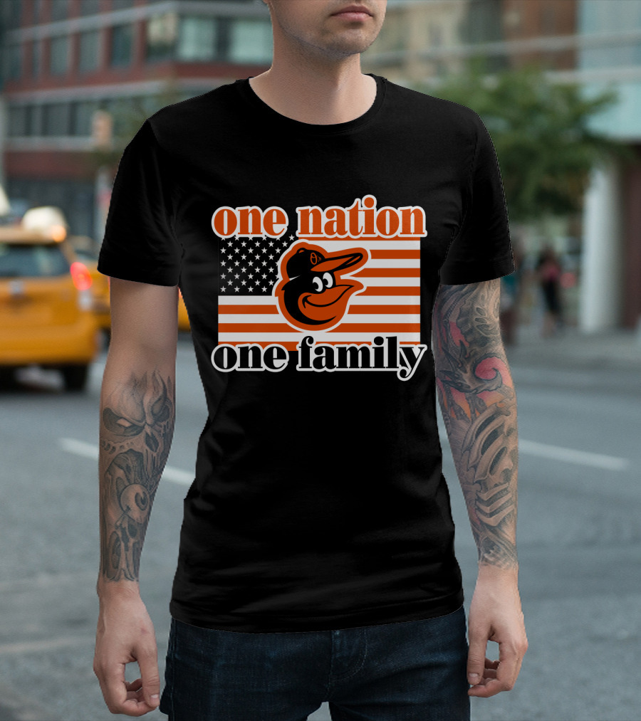 One Nation One Family 59 Baltimore Orioles T-Shirt
