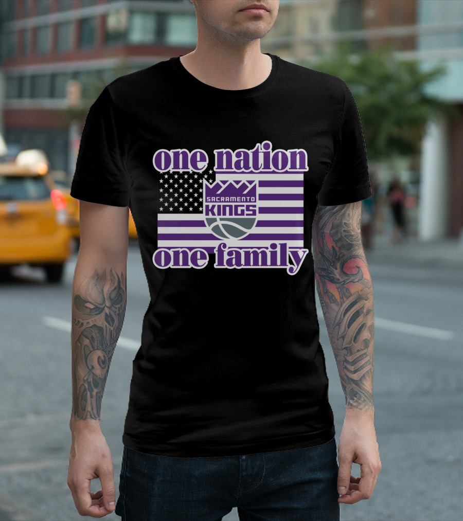 Sacramento Kings One Nation One Family T-Shirt