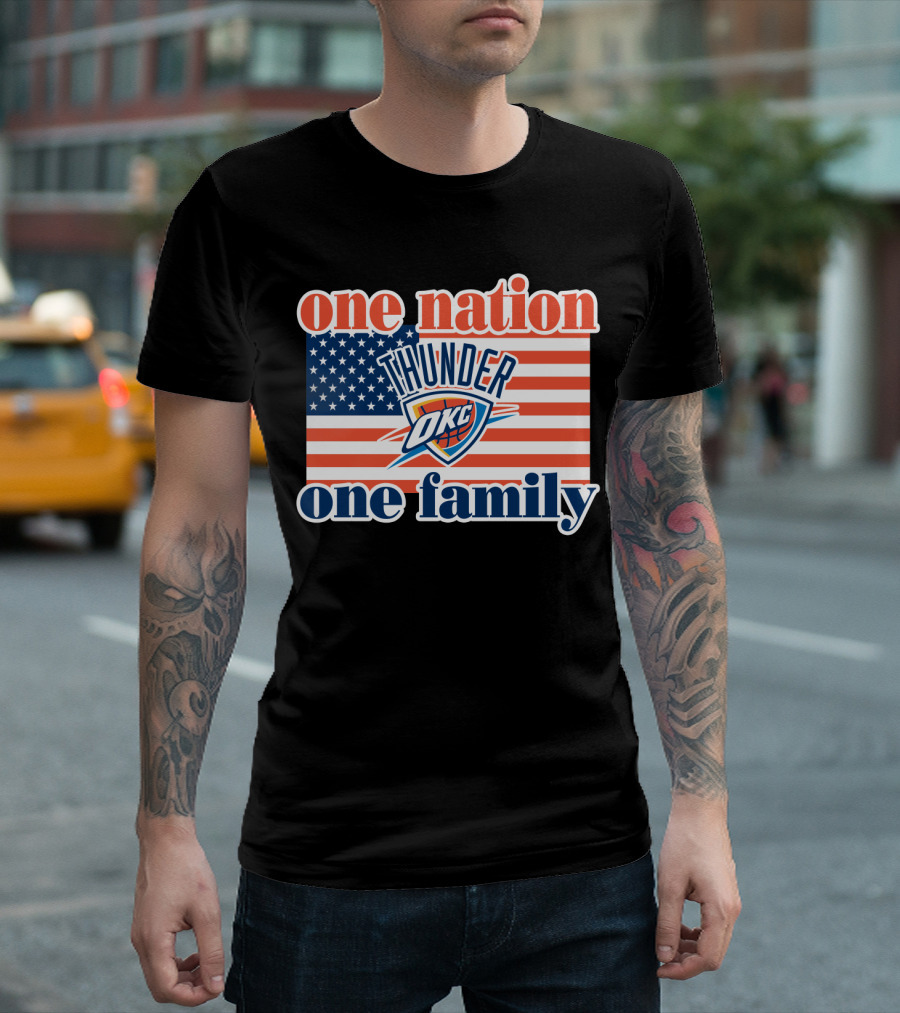 One Nation One Family Oklahoma City Thunder T-Shirt