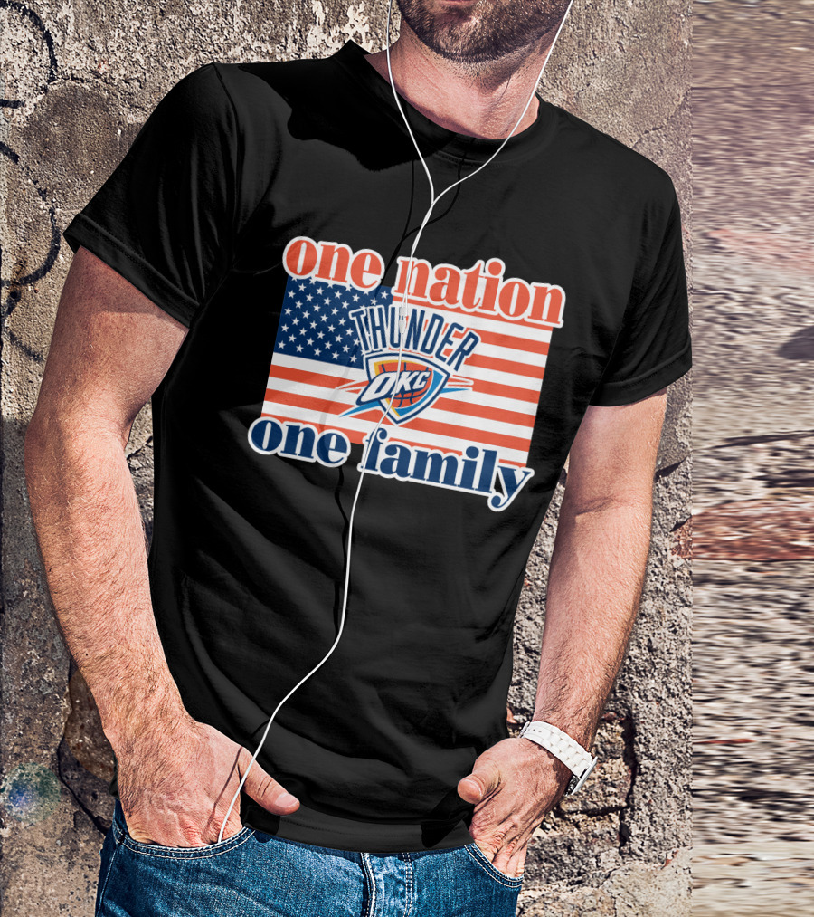 One Nation One Family Oklahoma City Thunder T-Shirt