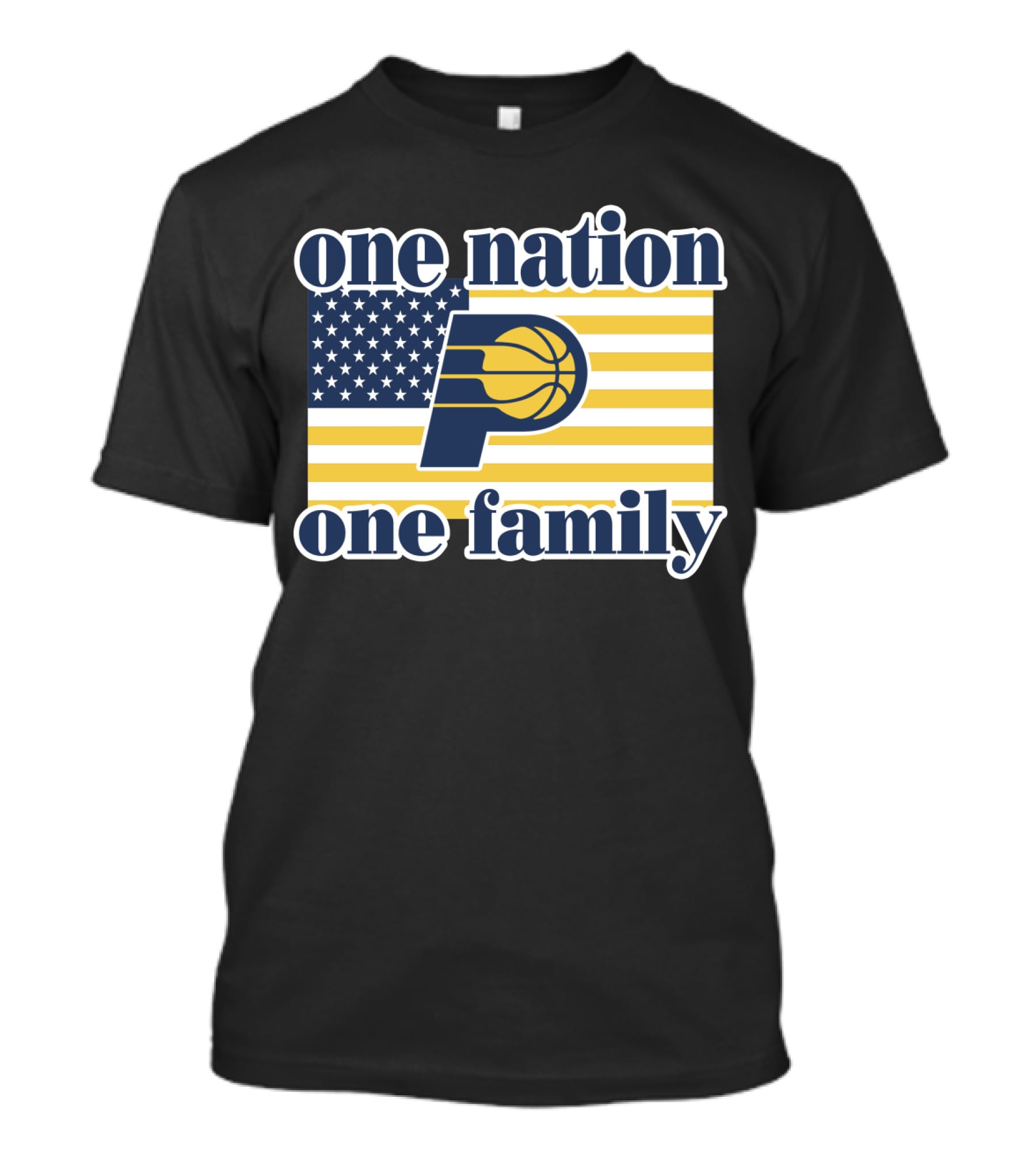 One Nation One Family Indiana Pacers Retro T-Shirt