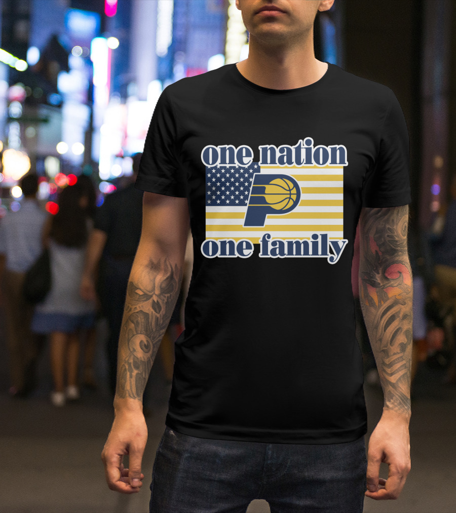 One Nation One Family Indiana Pacers Retro T-Shirt