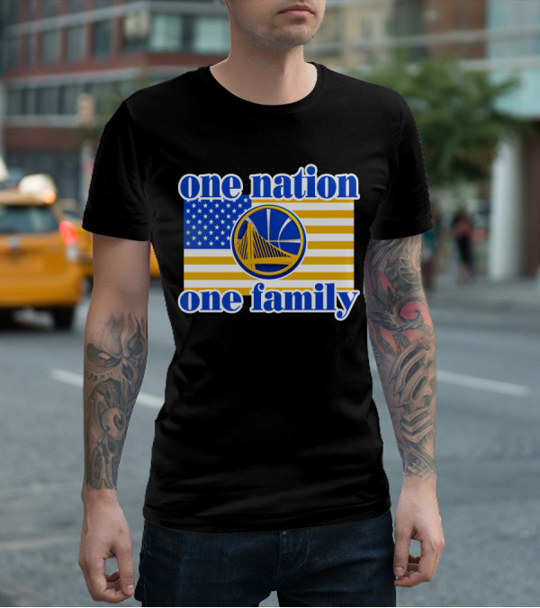 Golden State Warriors One Nation One Family T-Shirt