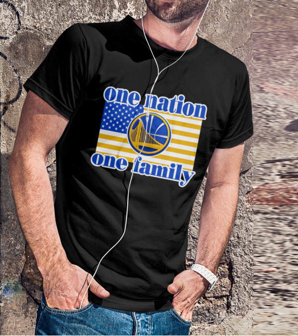 Golden State Warriors One Nation One Family T-Shirt