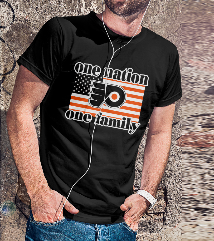 Philadelphia Flyers One Nation One Family 96 T-Shirt
