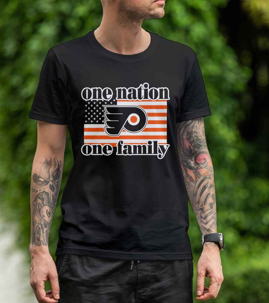Philadelphia Flyers One Nation One Family 96 T-Shirt