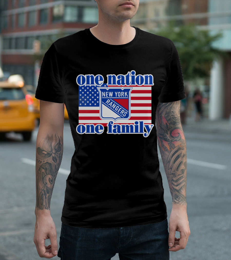 New York Rangers One Nation One Family 97 T-Shirt