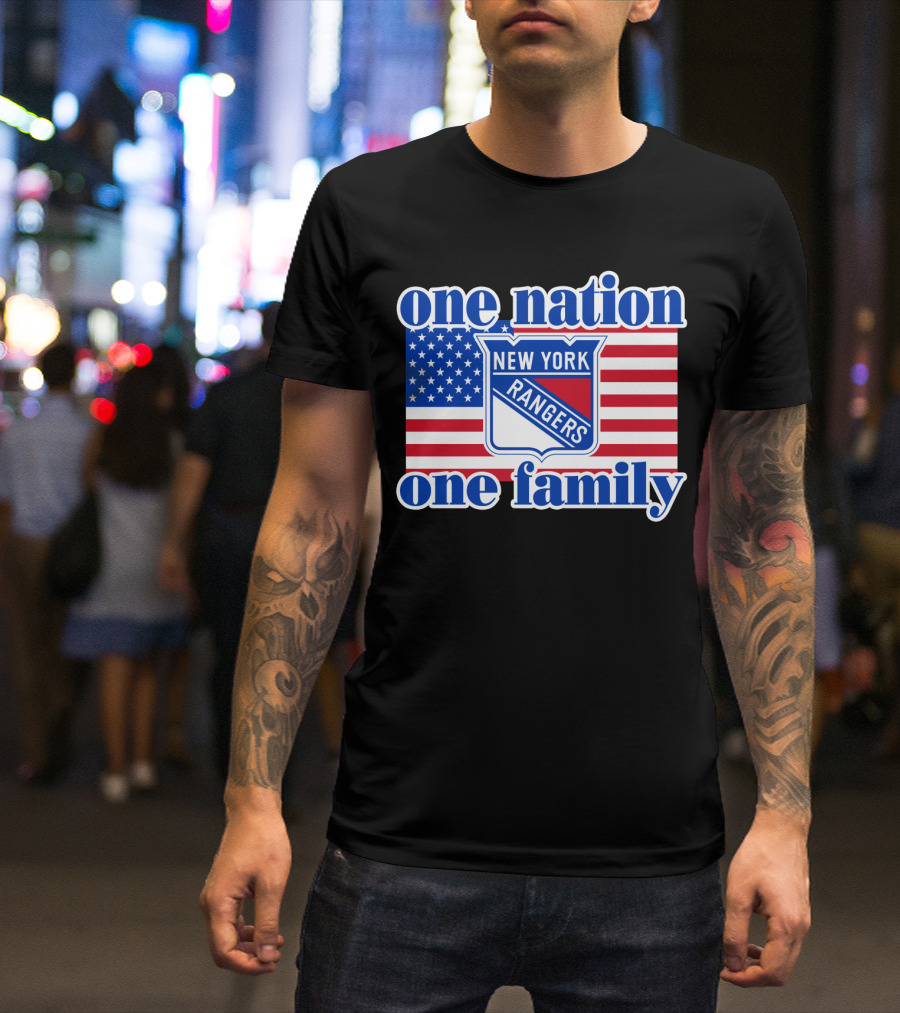 New York Rangers One Nation One Family 97 T-Shirt