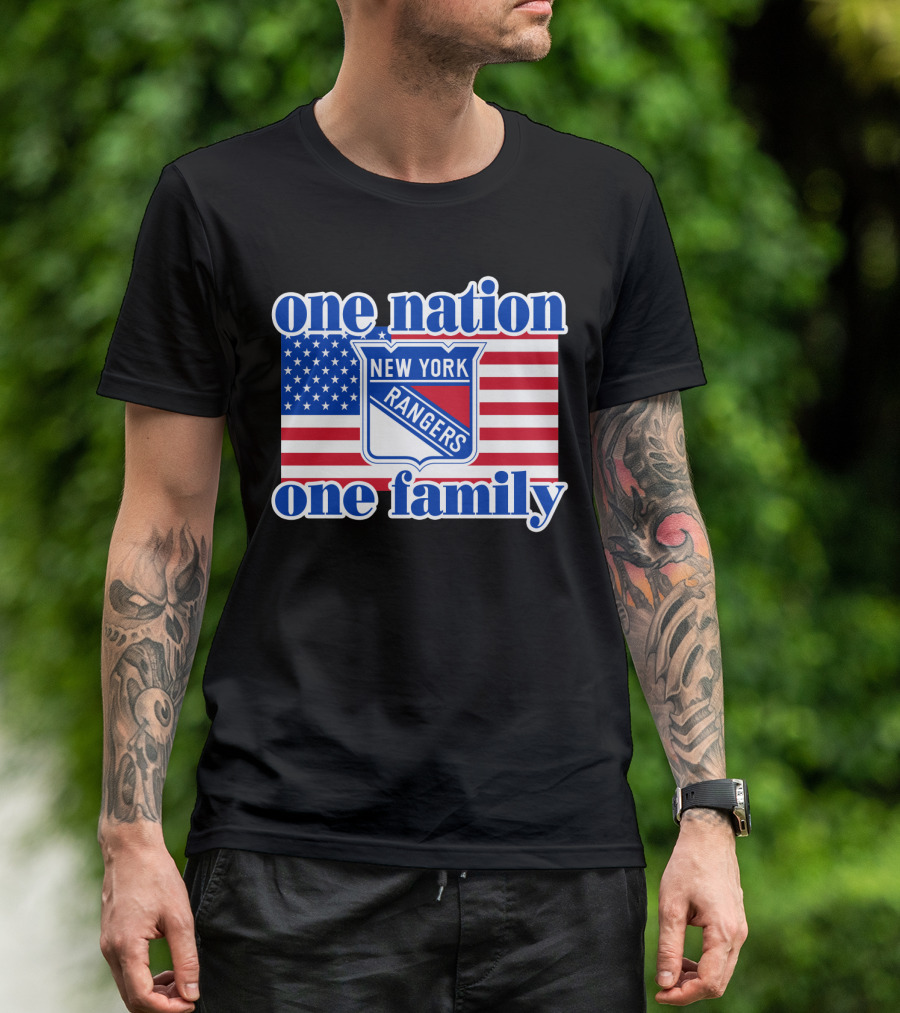 New York Rangers One Nation One Family 97 T-Shirt
