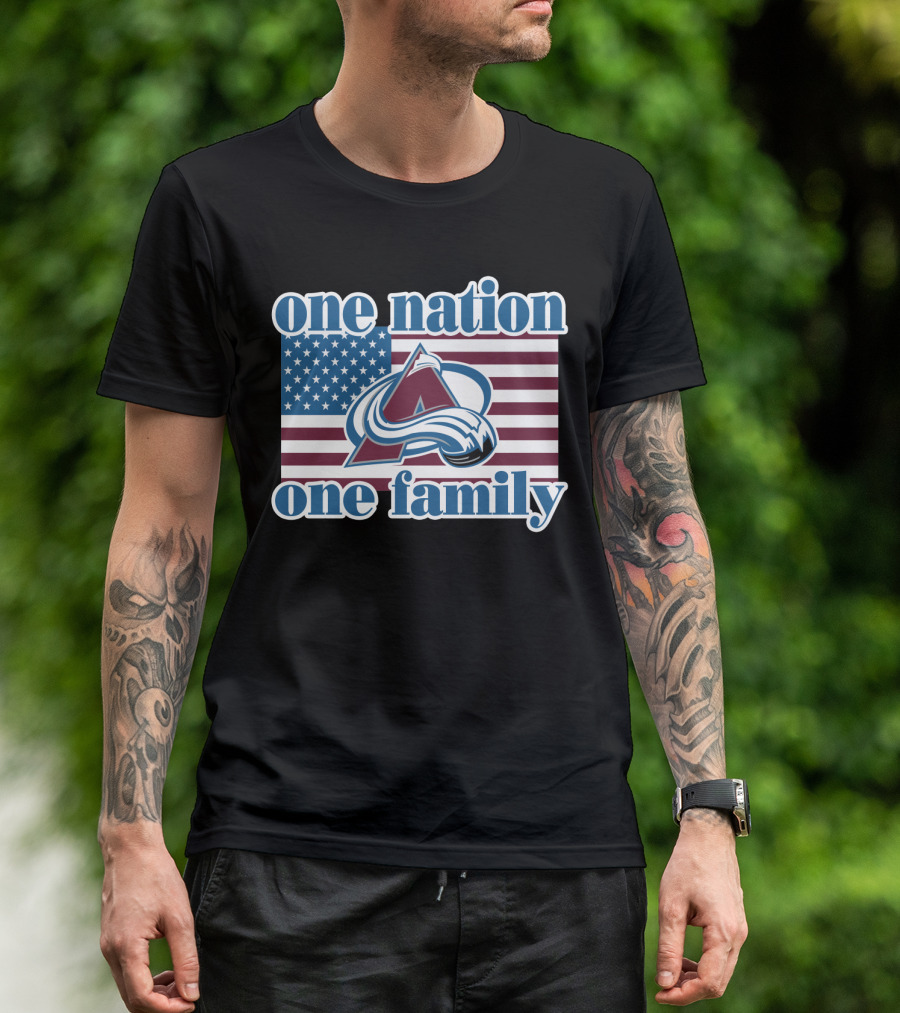 One Nation One Family Colorado Avalanche T-Shirt