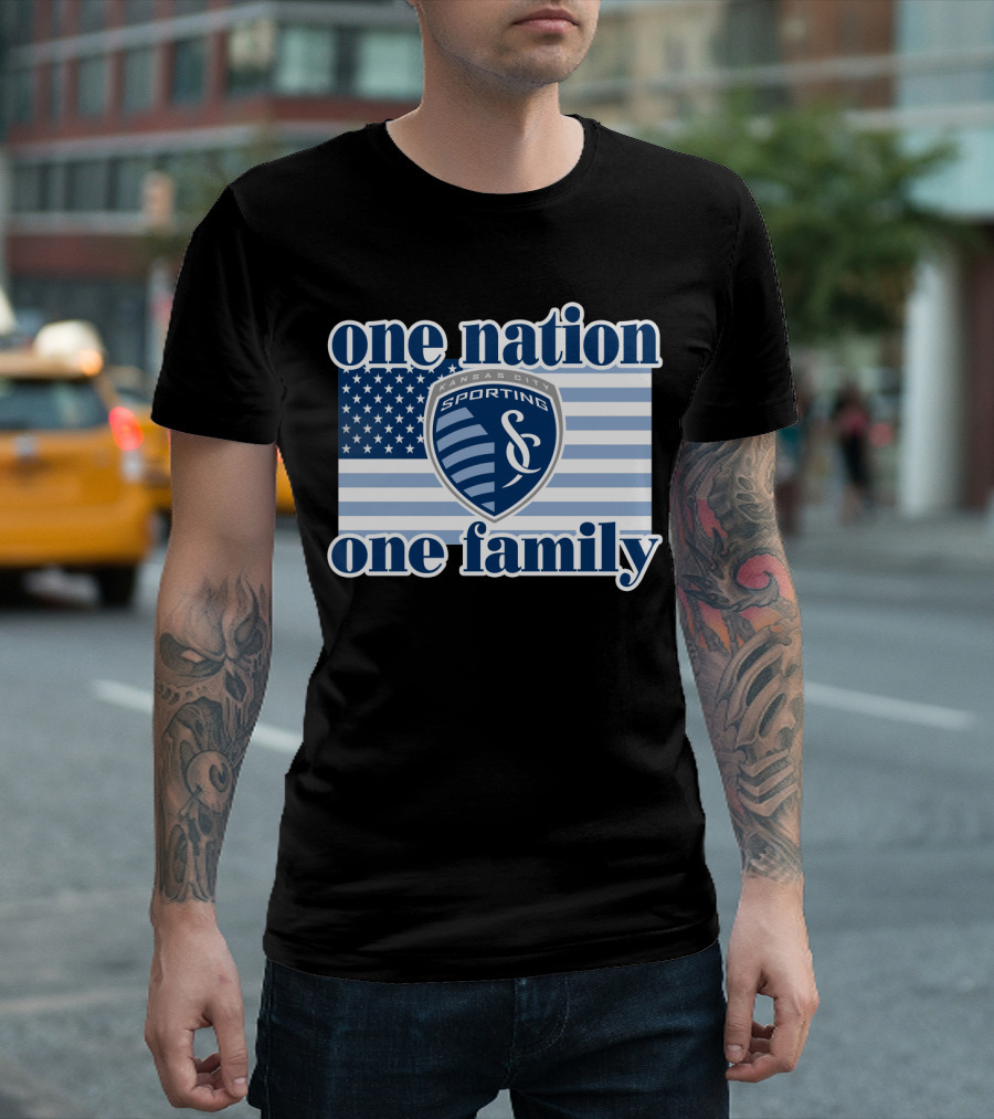 One Nation One Family Sporting Kansas City T-Shirt