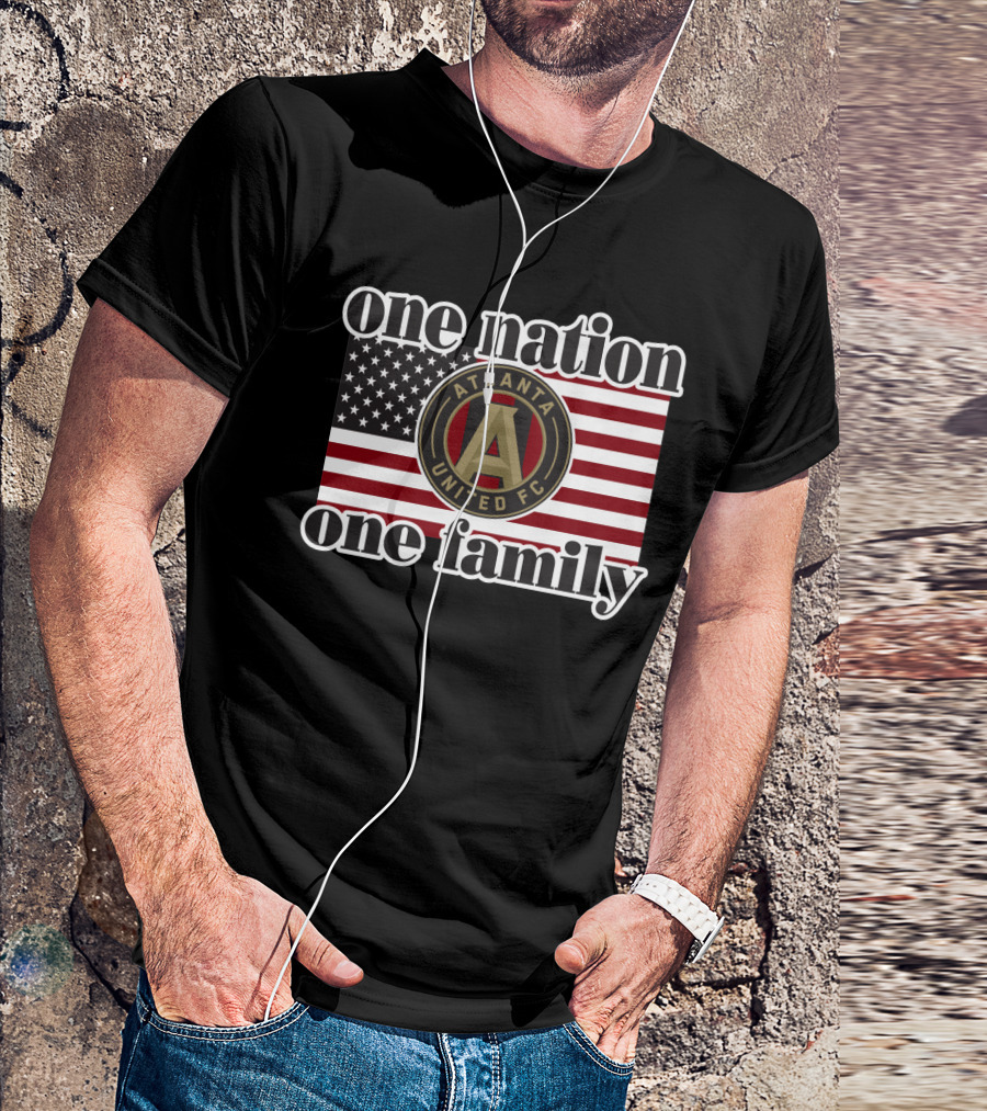 One Nation One Family Atlanta United Fc American Flag T-Shirt