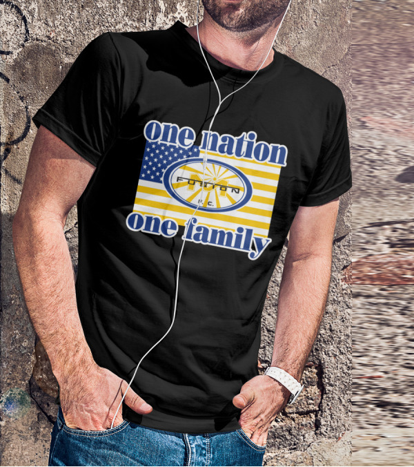 One Nation One Family Fusion F.c. Miami 137 American Flag T-Shirt