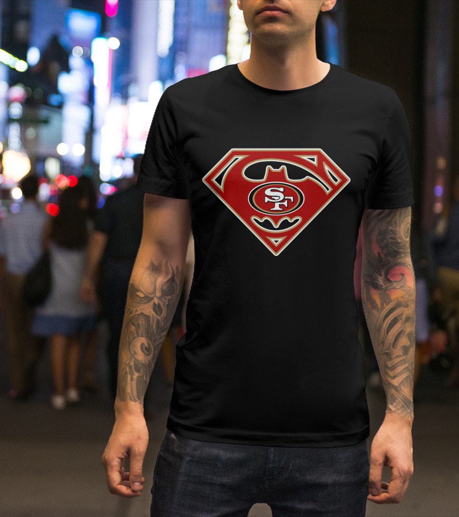 Sf Superhero 49ers Logo Fusion T-Shirt