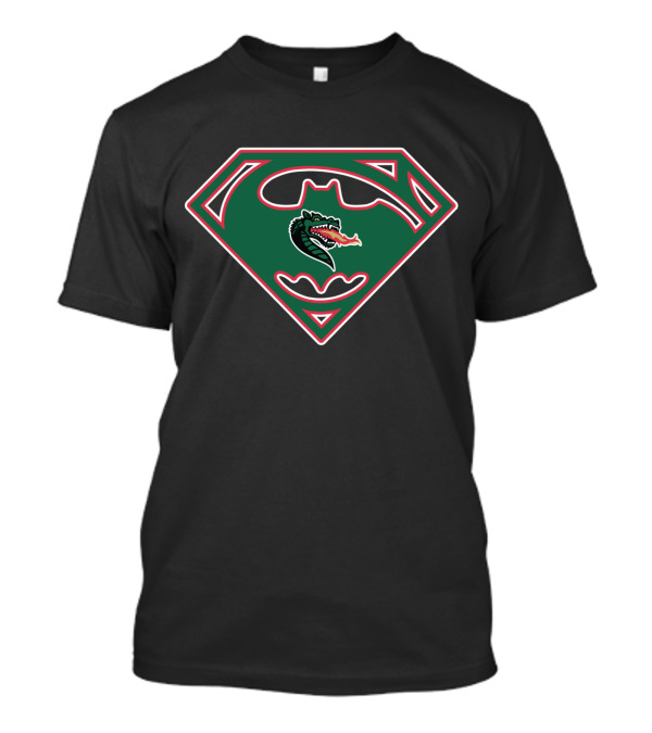 Uab Blazers Batman Superman Logo Crossover T-Shirt