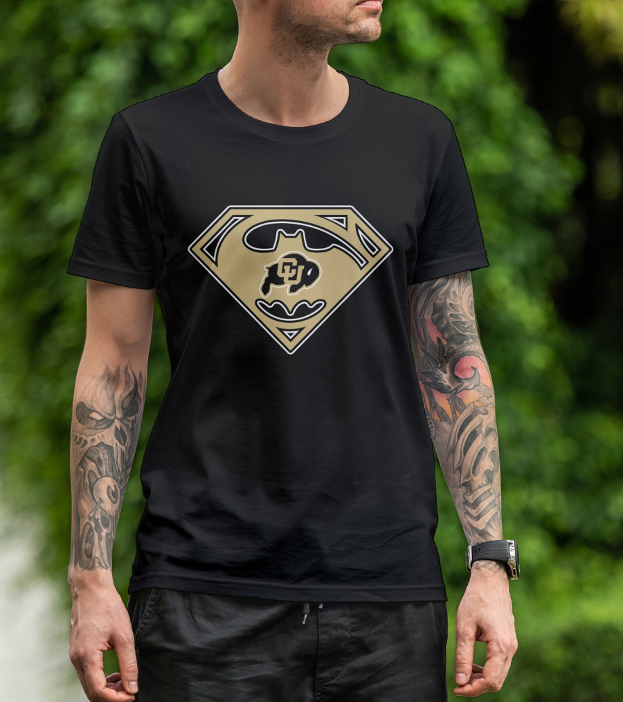 Colorado Buffaloes Cu Batman Superman T-Shirt