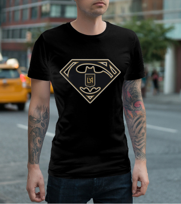 Superman Batman Los Angeles Fc Soccer Club Crest T-Shirt